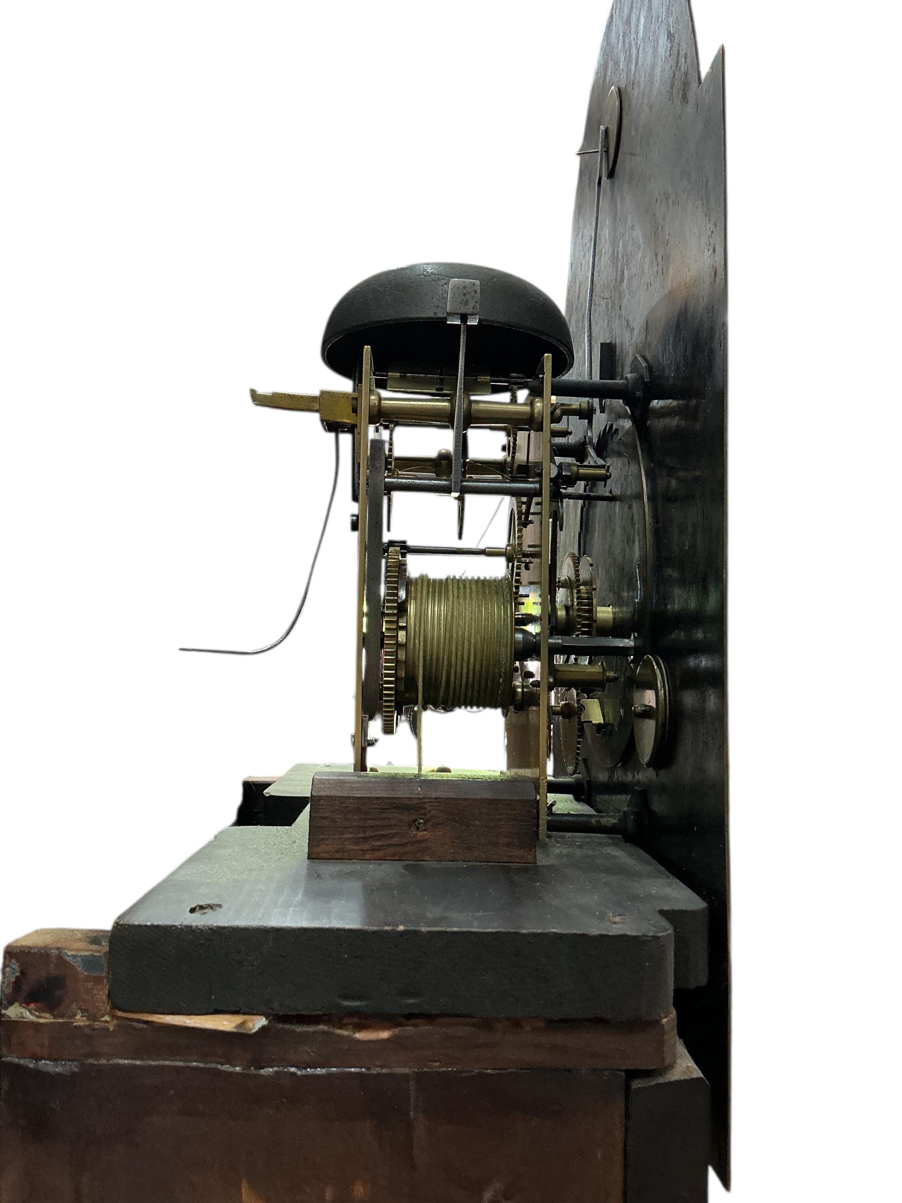 A George III mahogany eight day longcase clock marked John Barron, Aberdeen, height 216cm